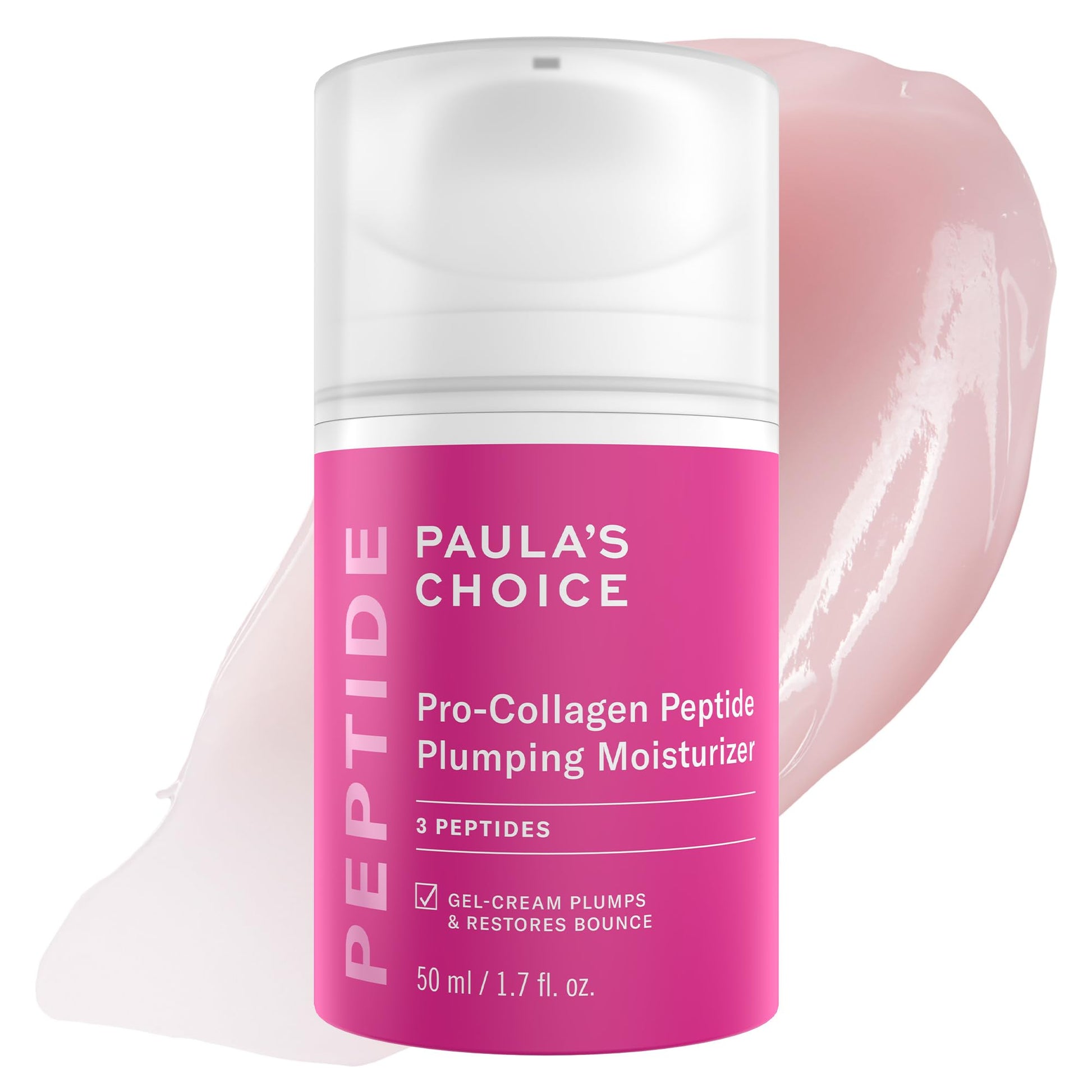 Paula's Choice Pro-Collagen Peptide Plumping Face Moisturizer, Daily Gel Face Cream for Deep Lightweight Hydration, Wrinkles & Loss of Firmness, Fragrance-Free, 1.7 Fl Oz Paula's ChoiceAu supplements