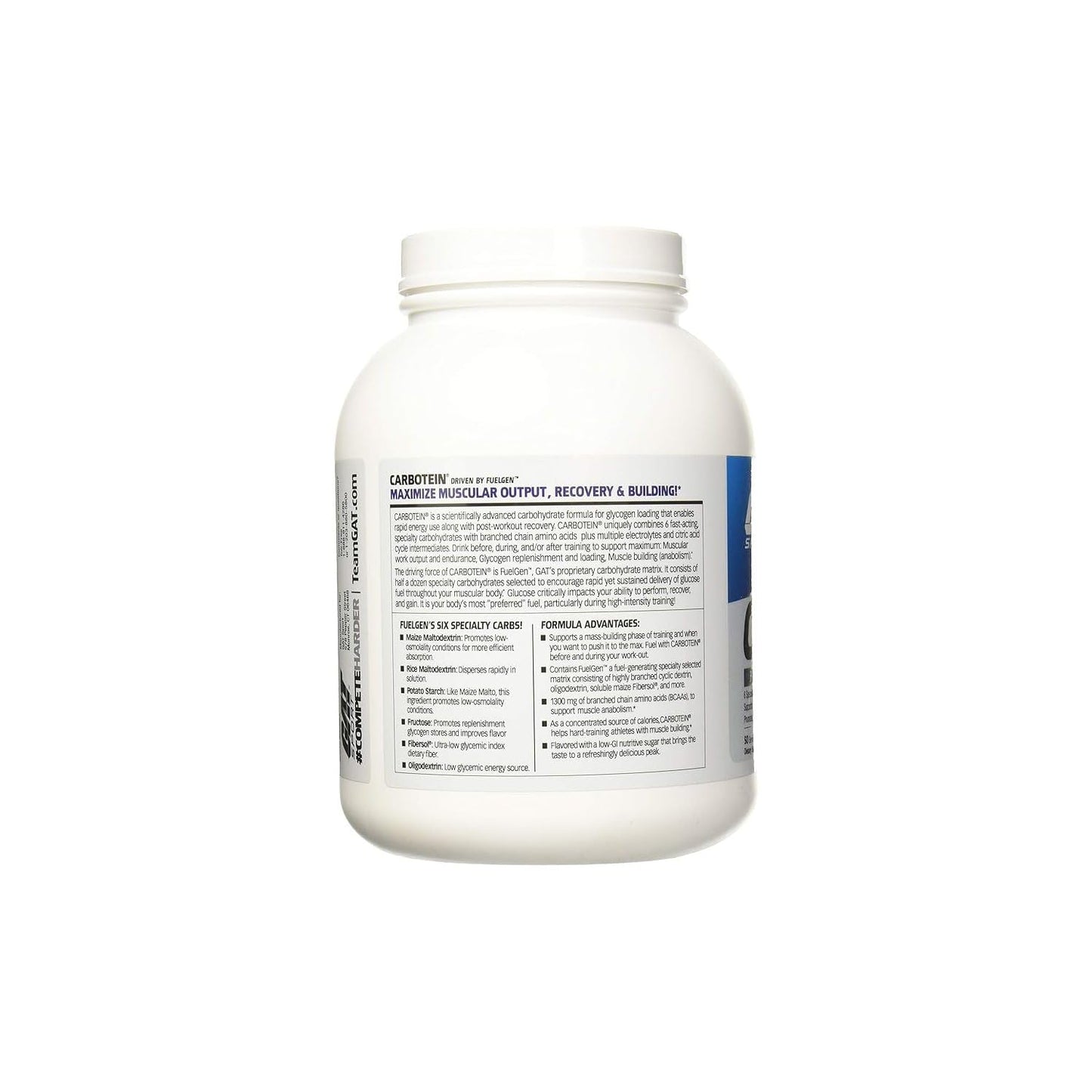 GAT SPORT Carbotein High-Performance Glycogen Loader, 50 Servings (Grape) GAT SPORTUS supplements