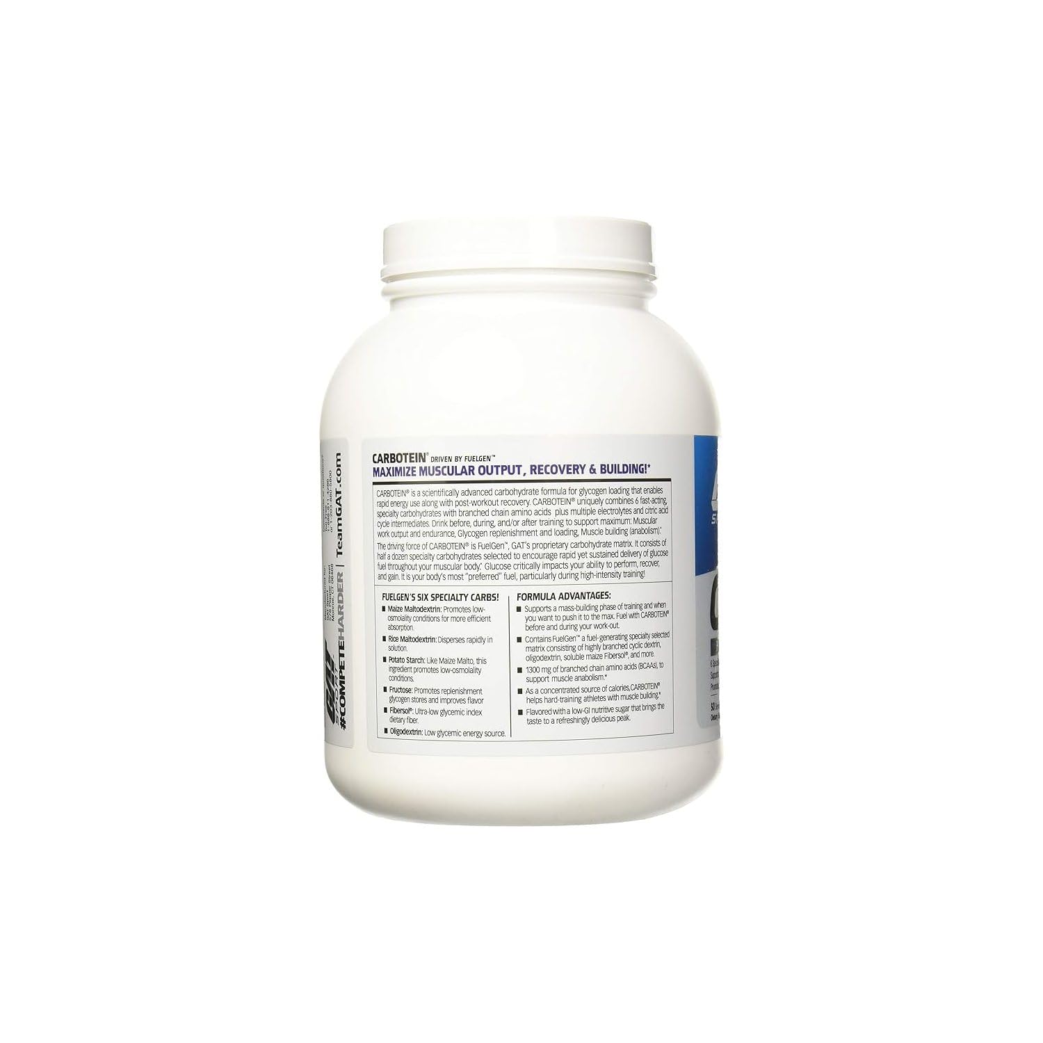 GAT SPORT Carbotein High-Performance Glycogen Loader, 50 Servings (Grape) GAT SPORTAu supplements