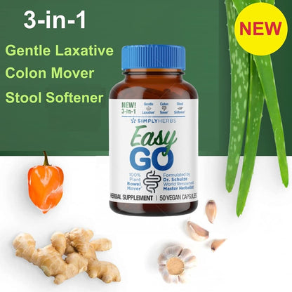Dr. Schulze's Easy GO Bowel Mover - Formulated Gentle Laxative, Colon Toner & Stool Dr. Schulze'sUS supplements