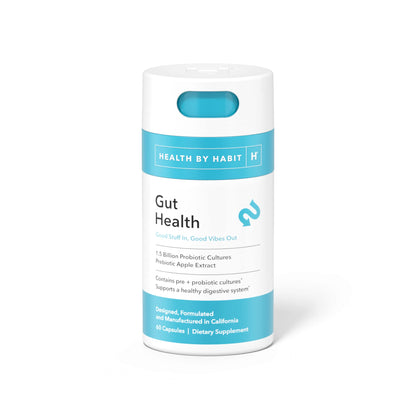 Health By Habit Gut Health Supplement (60 Capsules) - Contains 1.5 Billion probiotic Health By HabitUS supplements
