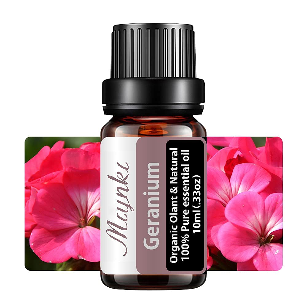 Geranium Essential Oil for Diffuser for Home Kids Women Candle Soap Making DIY -10ml MiyukiAu supplements