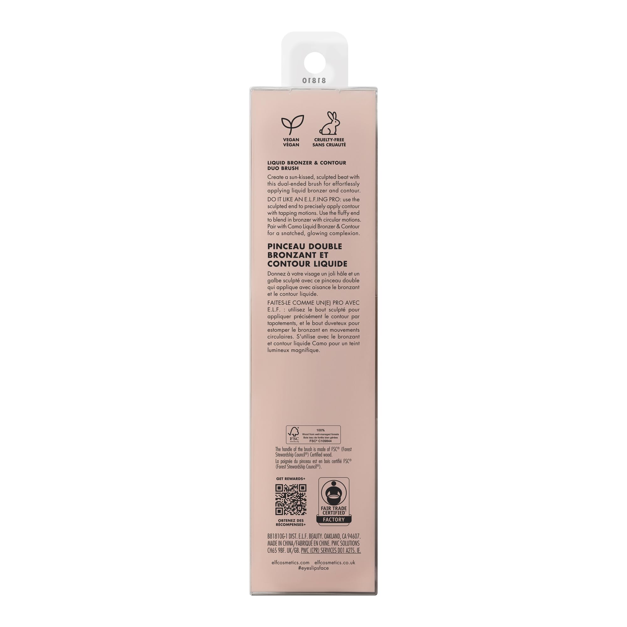e.l.f. Liquid Bronzer & Contour Duo Brush, Silky Highly Pigmented Formula with Dual-ended Makeup Brush, Synthetic Bristles, 100% Vegan and Cruelty-Free e.l.f.Au supplements