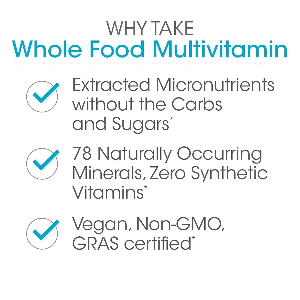 Silver Fern Whole Food Daily Multi Vitamin w/Trace Mineral Blend Supplement - 2 Bottles - 60 Vegicaps Each - 60 Day Supply Silver FernAu supplements