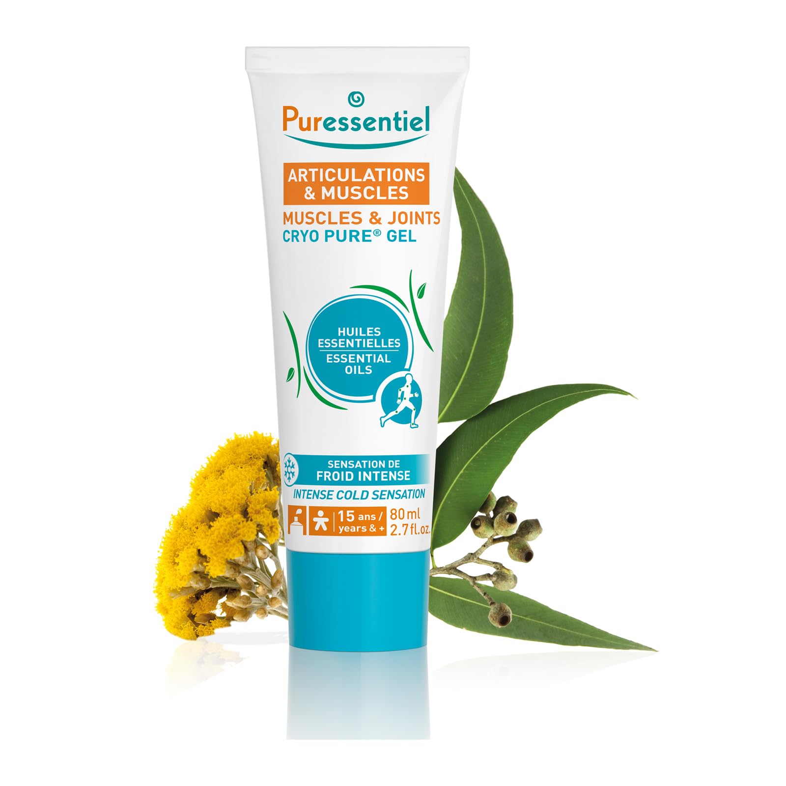 Puressentiel Muscles and Joints Cryo Pure Gel - Intense Cold Effect - Non-Sticky Formula with 14 Calming Essential Oils - Muscle Relaxer - 2.7 oz PuressentielAu supplements