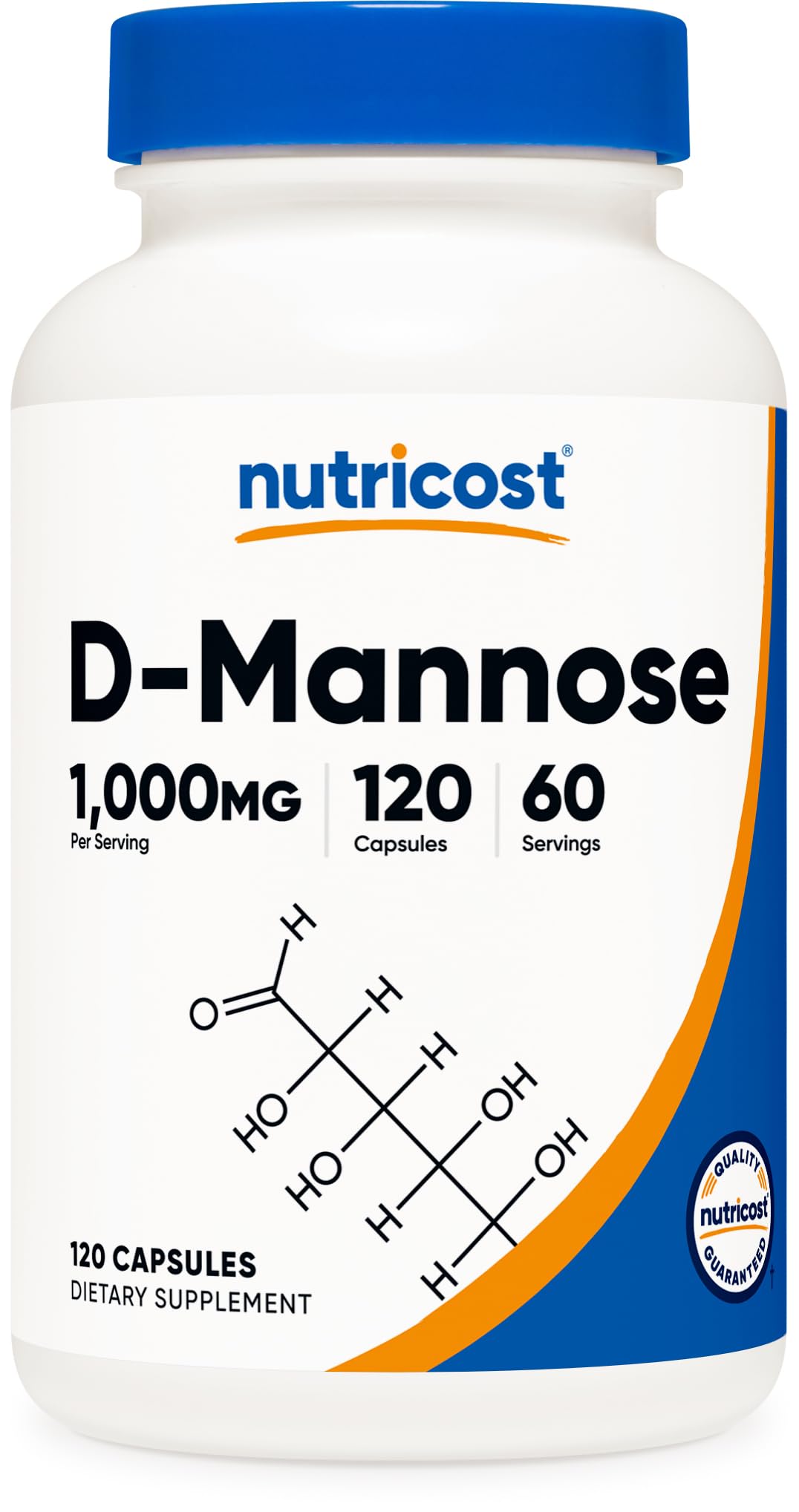 Nutricost D-Mannose 1000mg Per Serving, 120 Capsules - 500mg Per Capsule, Urinary Tract Health, Non-GMO and Gluten Free NutricostAu supplements