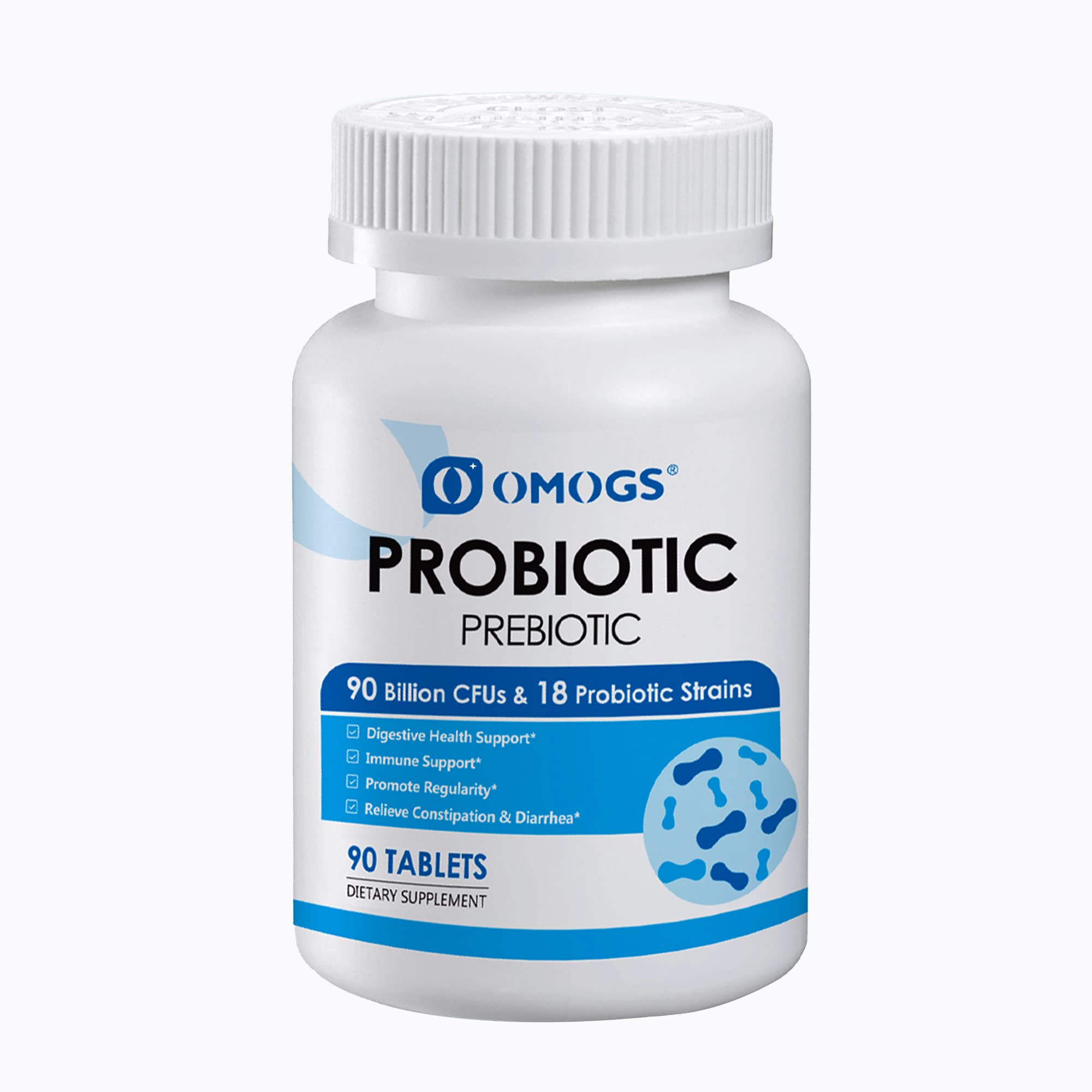 OMOGS Probiotics 90 Billion CFUs 18 Strains,with 3 Organic Prebiotic, Probiotics Supplement OMOGSAu supplements