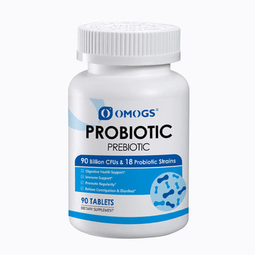 OMOGS Probiotics 90 Billion CFUs 18 Strains,with 3 Organic Prebiotic, Probiotics Supplement OMOGSAu supplements