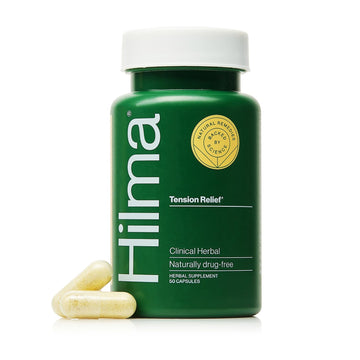 Hilma Natural Tension Headache Relief, Supplements with Magnesium, Boswellia and Feverfew, 50 Vegan Capsules HilmaAu supplements