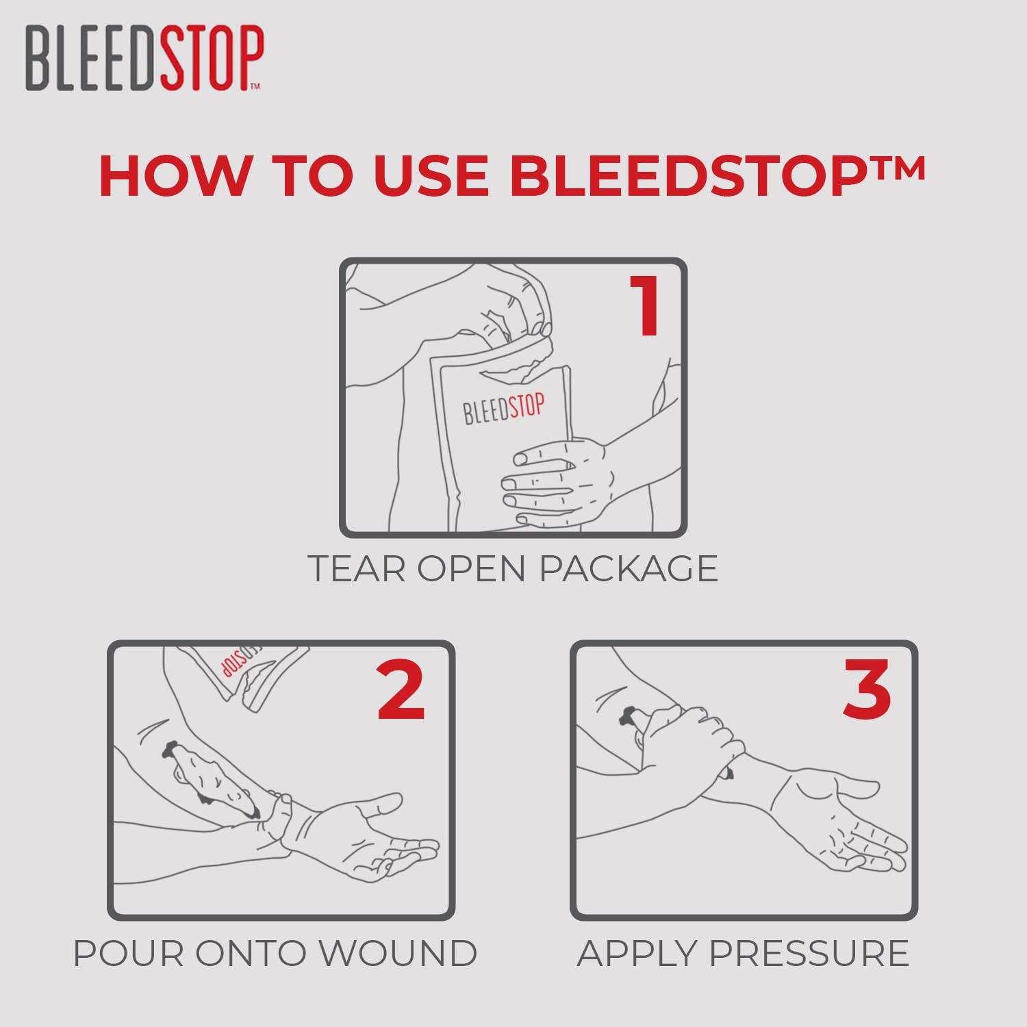 BleedStop™ First Aid Powder for Blood Clotting, Trauma Kit, Blood Thinner BleedStopUS supplements
