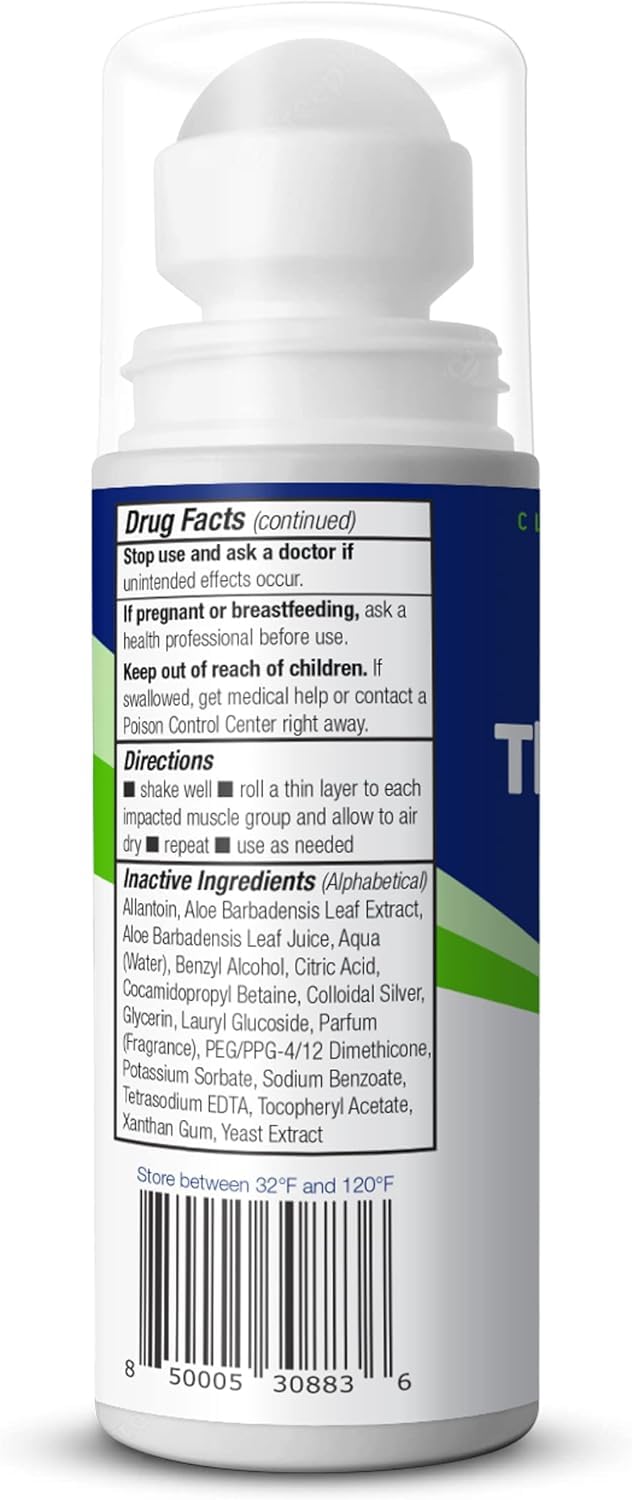 Theraworx Relief for Muscle Cramps Roll-On Fast-Acting Muscle Spasm, Leg Soreness with Magnesium Sulfate - 2.5 oz - 2 Count TheraworxAu supplements