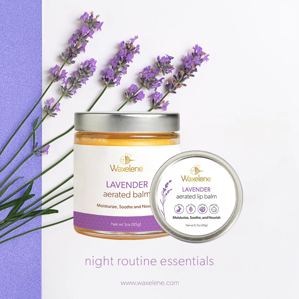 Lavender Aerated Lip Balm tin - Single WaxeleneAu supplements
