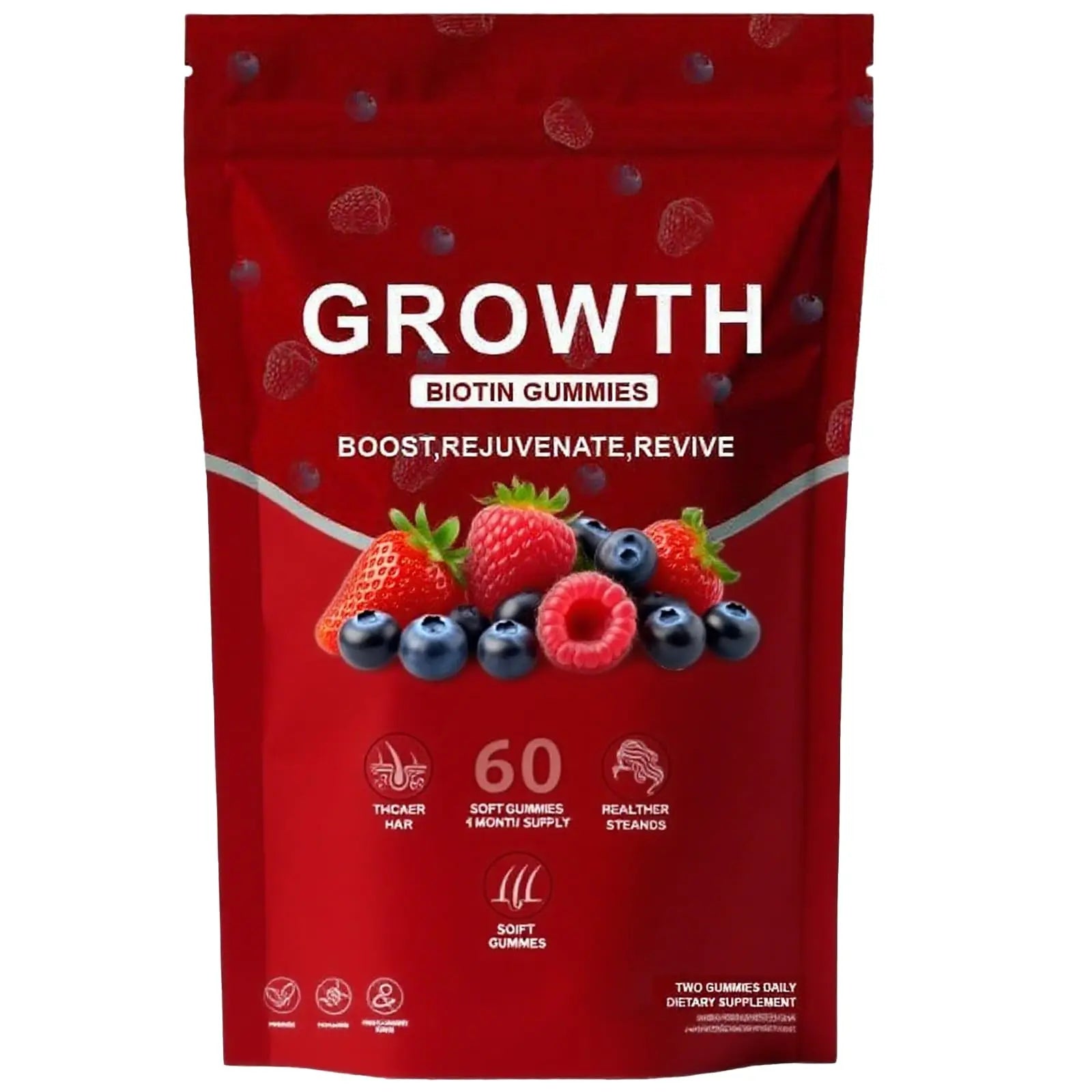 BDQBDQ Lumin Hair Growth Gummies, Infused with Biotin, Vitamins, and Botanical Extracts to Support Healthy Hair Growth and Strength BDQBDQAu supplements