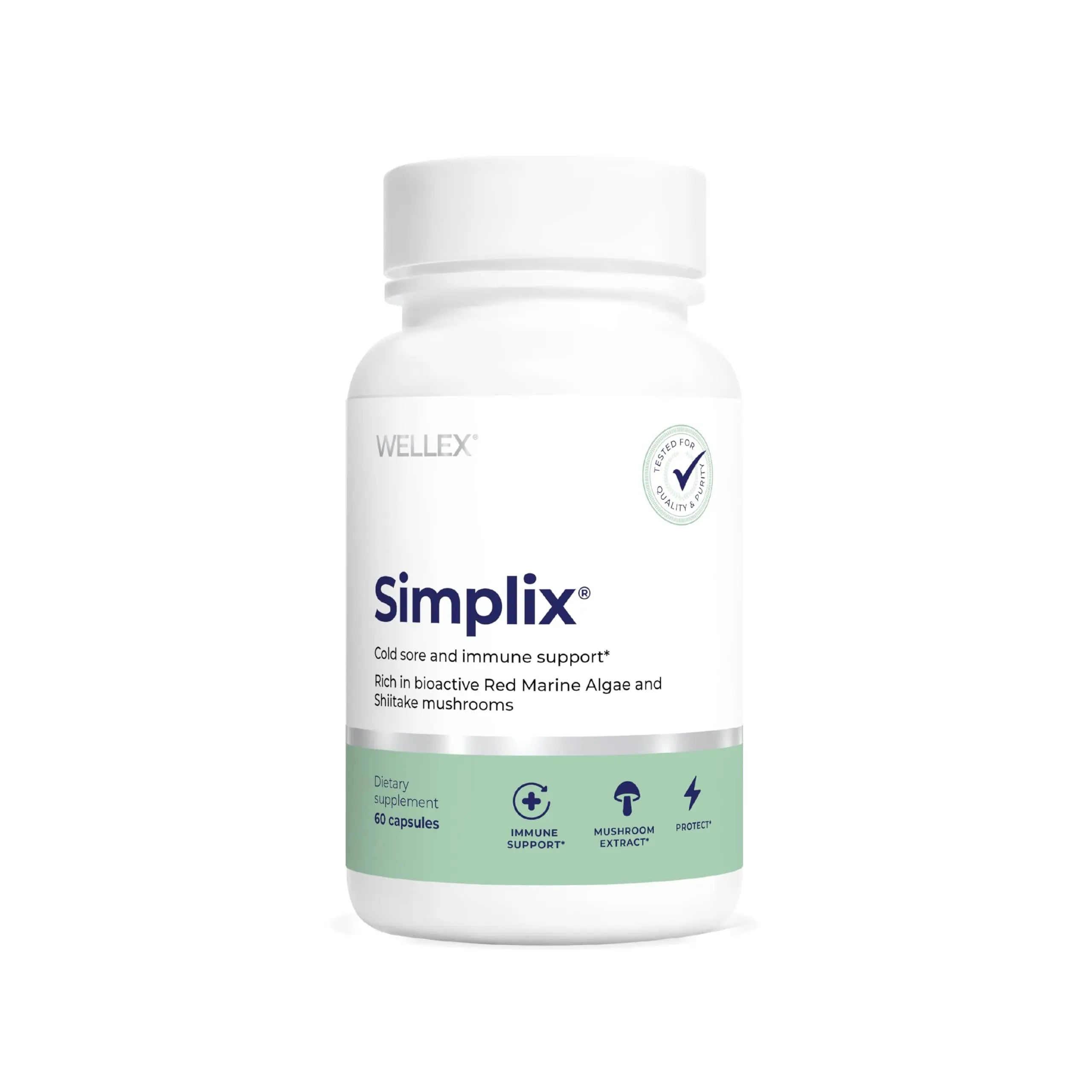 Simplix | Natural Supplement to Strengthen The Immune System | Respond to Outbreaks | Source of Highly Researched Mushroom & Seaweed Polysaccharides 60 Veggie Capsules (1 Pack) PapillexAu supplements