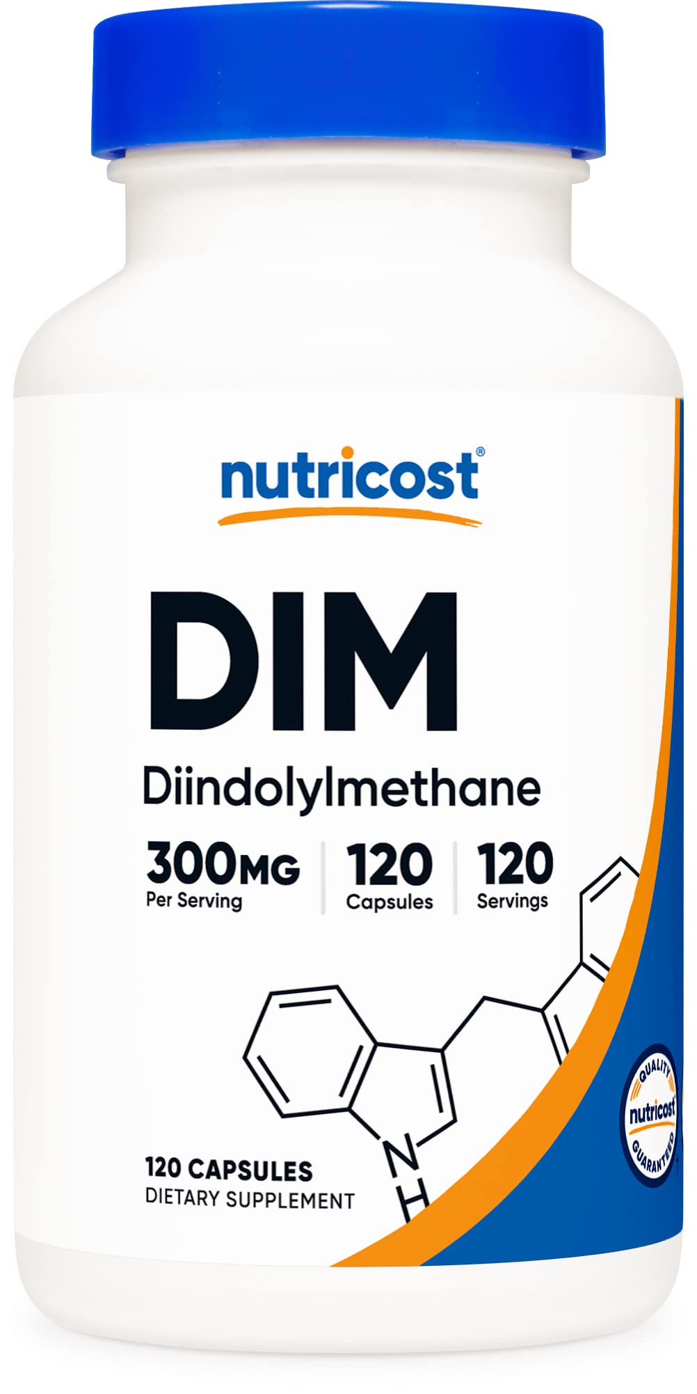 Nutricost DIM (Diindolylmethane) Plus BioPerine 300mg, 120 Vegetarian Capsules NutricostAu supplements