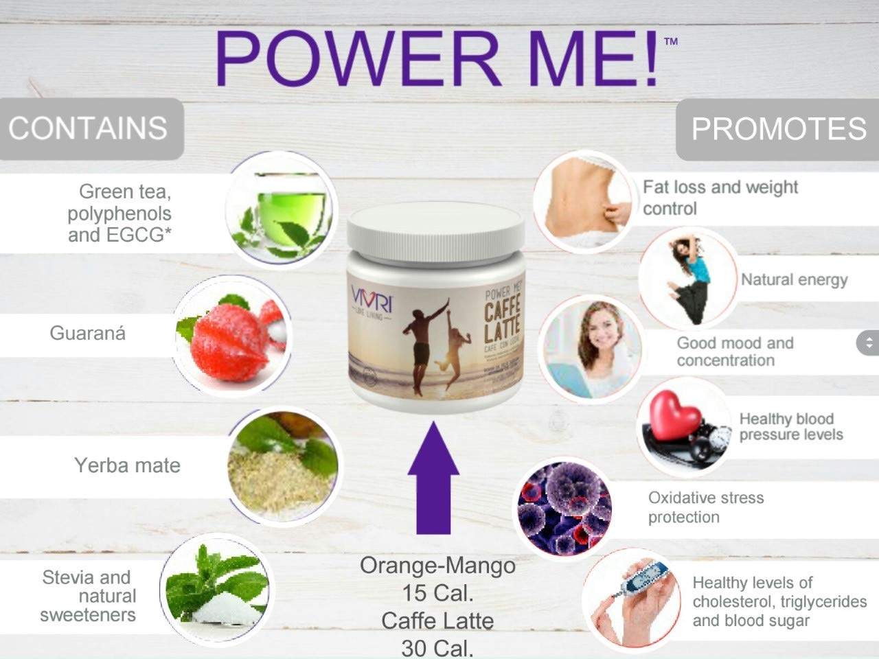 Power Me Orange Mango 5.29 OZ VIVRIAu supplements