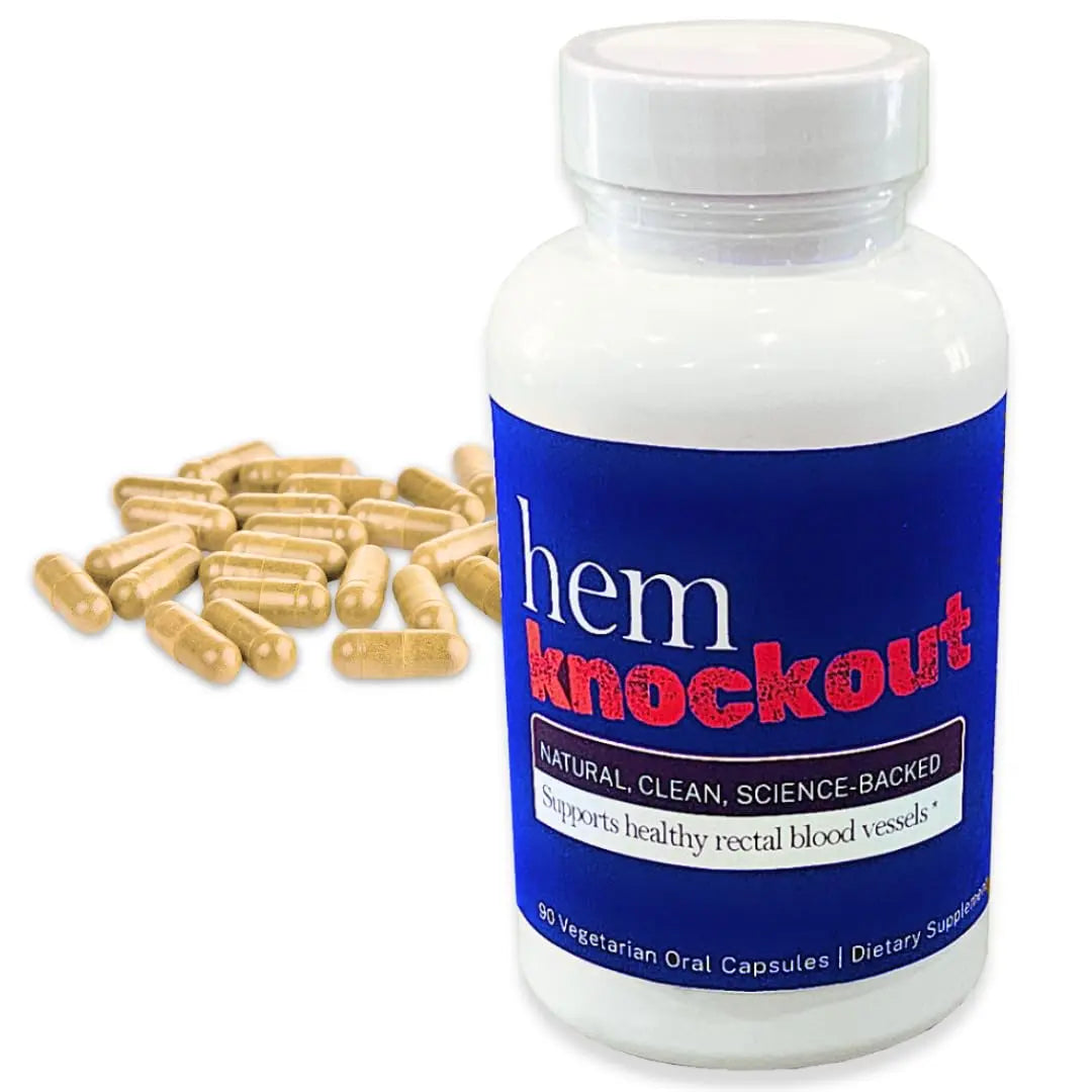 Hem Knockout Internal Hemorrhoid Relief Supplement- Fast-Acting Pills for Pain, Swelling & Bleeding - Natural Vein Strengthening Formula - 90 Day Supply - Made in USA Hem KnockoutAu supplements