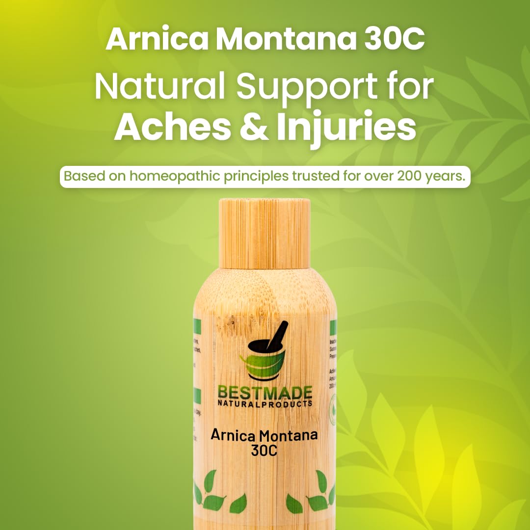 Bestmade Natural Products Arnica Montana 30C - Muscle Recovery, Soreness Relief, Pain Aid, and Holistic Wellness Support, 140 Pellets Bestmade Naturalproducts.comAu supplements