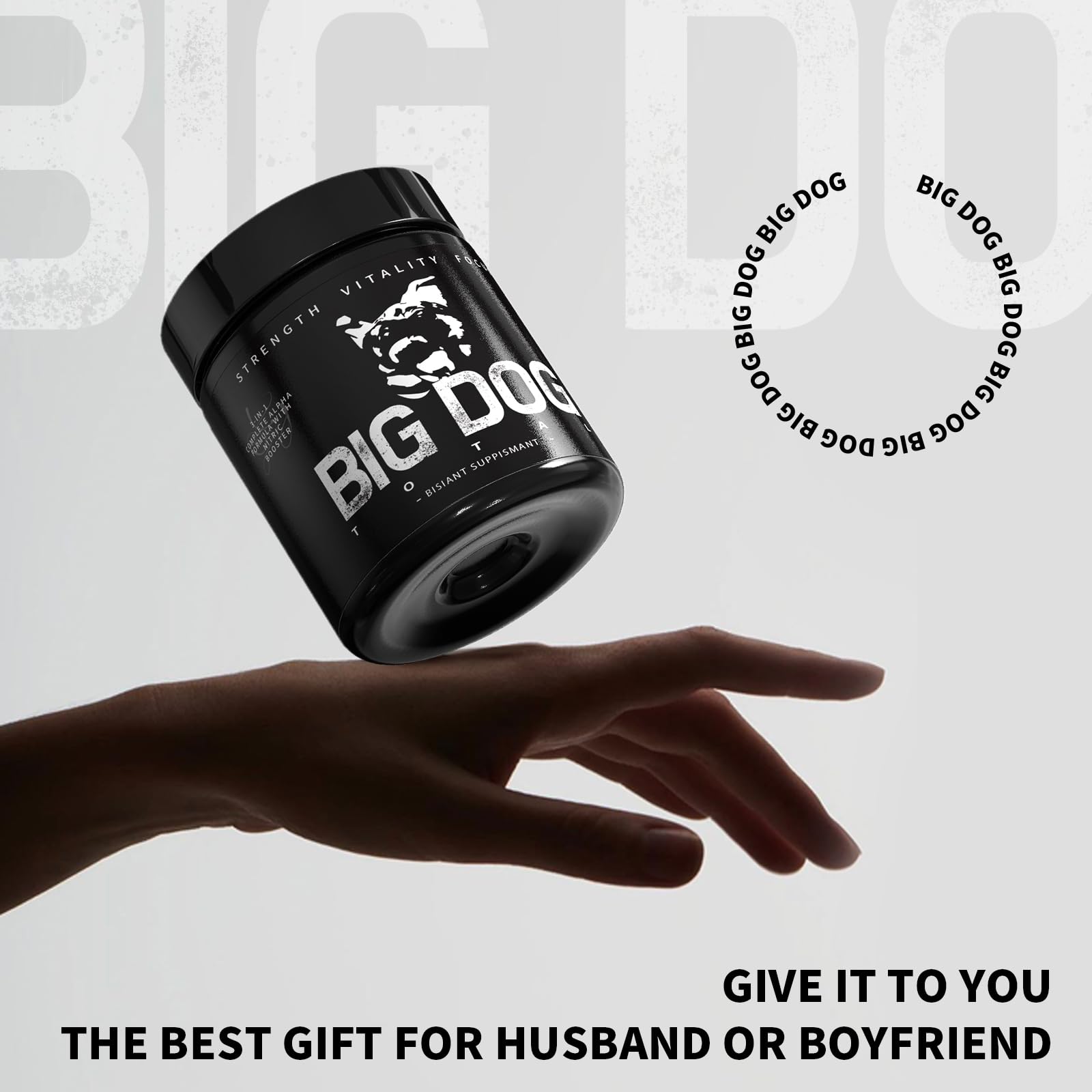 Big Dog Total Male 3-in-1 Total Alpha Blend Men’s Must-Have, Non-GMO - Natural Energy & Endurance Support, 60 Count (Big Dog Total - 1Pcs) FMRFMRAu supplements