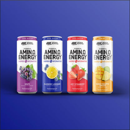 Optimum Nutrition Amino Energy Sparkling Hydration Drink, Electrolytes, Caffeine, Amino Optimum NutritionUS supplements