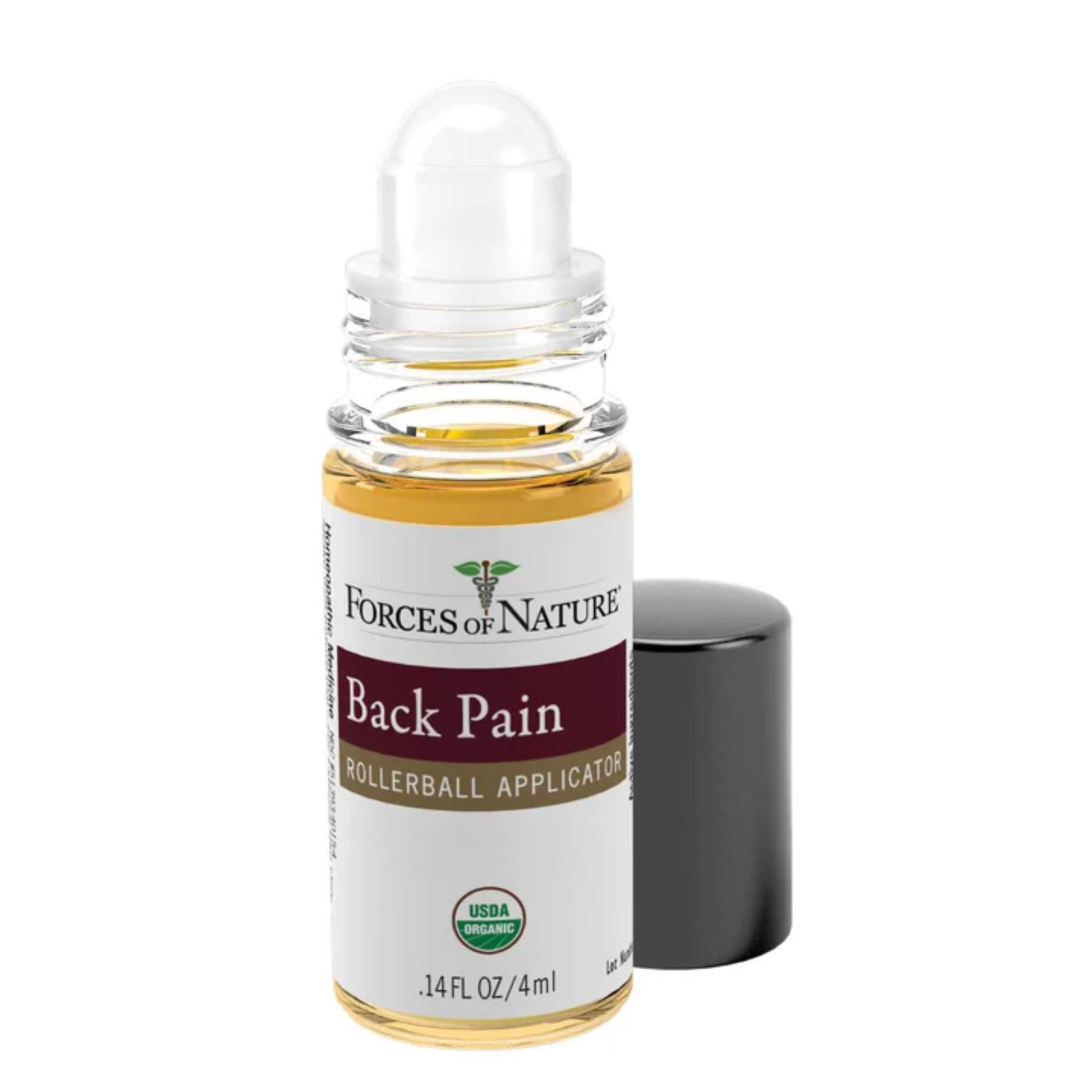 Forces of Nature Natural, Organic Back Pain Relief, w/Arnica & St John's Wort, Fast Acting Anti-Inflammatory Topical Muscle Soother for Lower Back, Sciatica, Neck, Non-GMO, Cruelty-Free, 0.14 Fl Oz Forces of NatureAu supplements