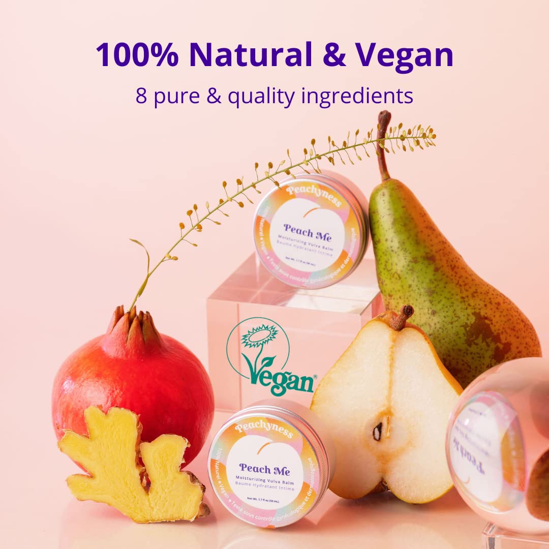 Peach Me Organic Vulva Balm by Peachyness - Hormone-Free Vaginal Moisturizer for Sensitive Skin Peachynes sAu supplements