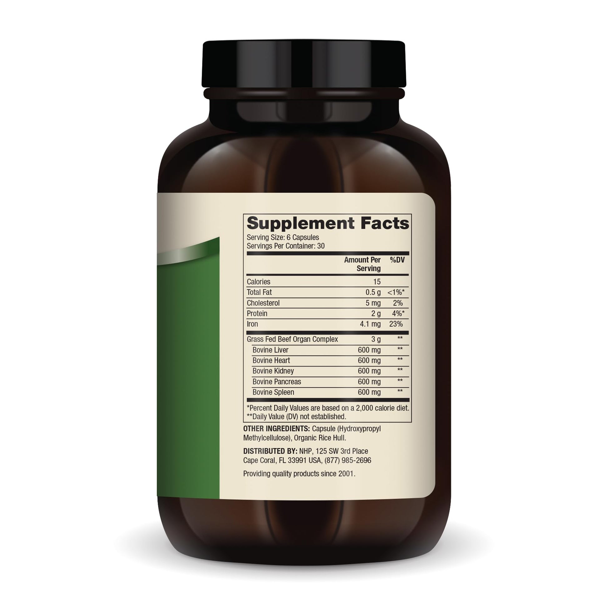 Dr. Mercola Grass Fed Beef Organ Complex - Supports Whole Body Wellness - Freeze-Dried Organ Blend - Non-GMO - Gluten-Free - 180 Capsules Dr. MercolaAu supplements