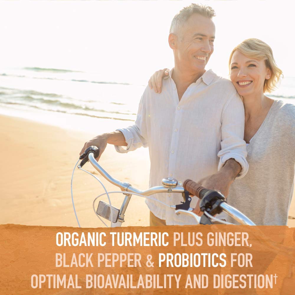 Garden of Life Organics Extra Strength Turmeric Inflammatory Response 120 Tablets-100Mg Curcumin (95% Curcuminoids) Black Pepper, Probiotics, Organic Non-GMO Vegan Gluten Free Herbal Supplement Garden of LifeAu supplements