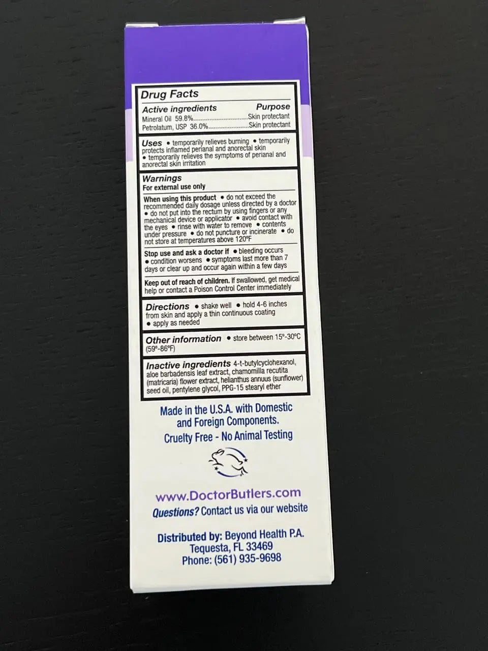 Doctor Butler's Pregnancy & Postpartum Spray - Perineal Spray and Hemorrhoid Treatment with Aloe and Chamomile, Pregnancy Support and Postpartum Essentials, Paraben Free (3oz) Doctor Butler'sAu supplements
