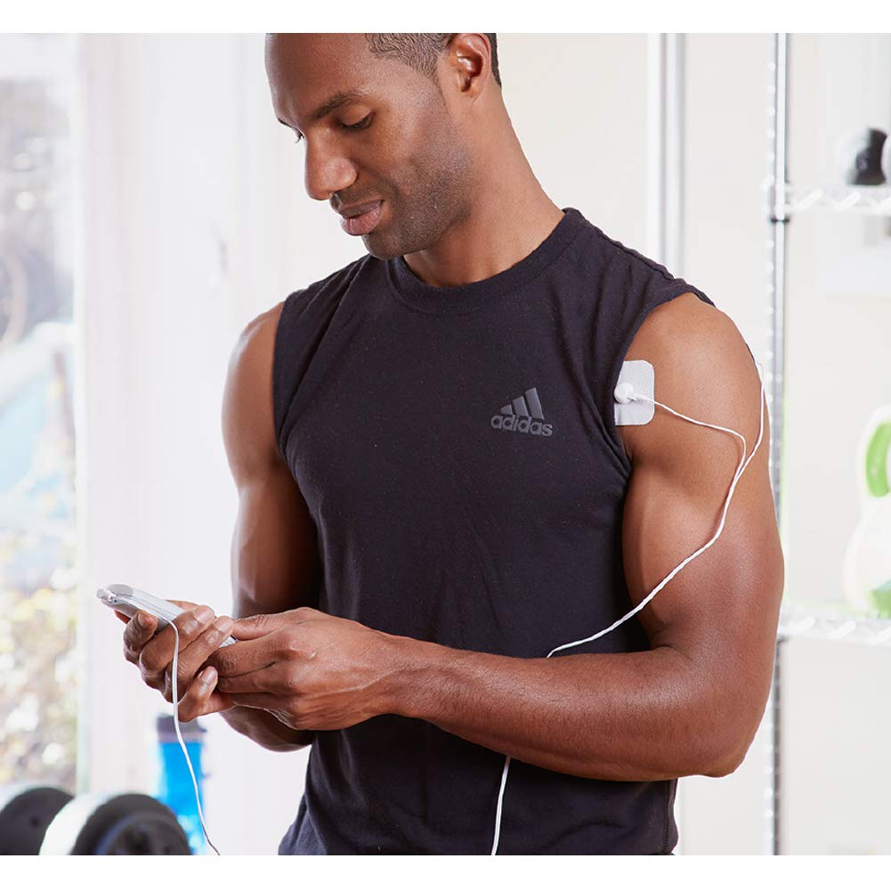 AccuRelief TENS Unit Muscle Stimulater Pain Relief System - Electric Muscle Stimulator with Electrodes for Neck, Back, and Full Body, White and Blue AccuReliefAu supplements