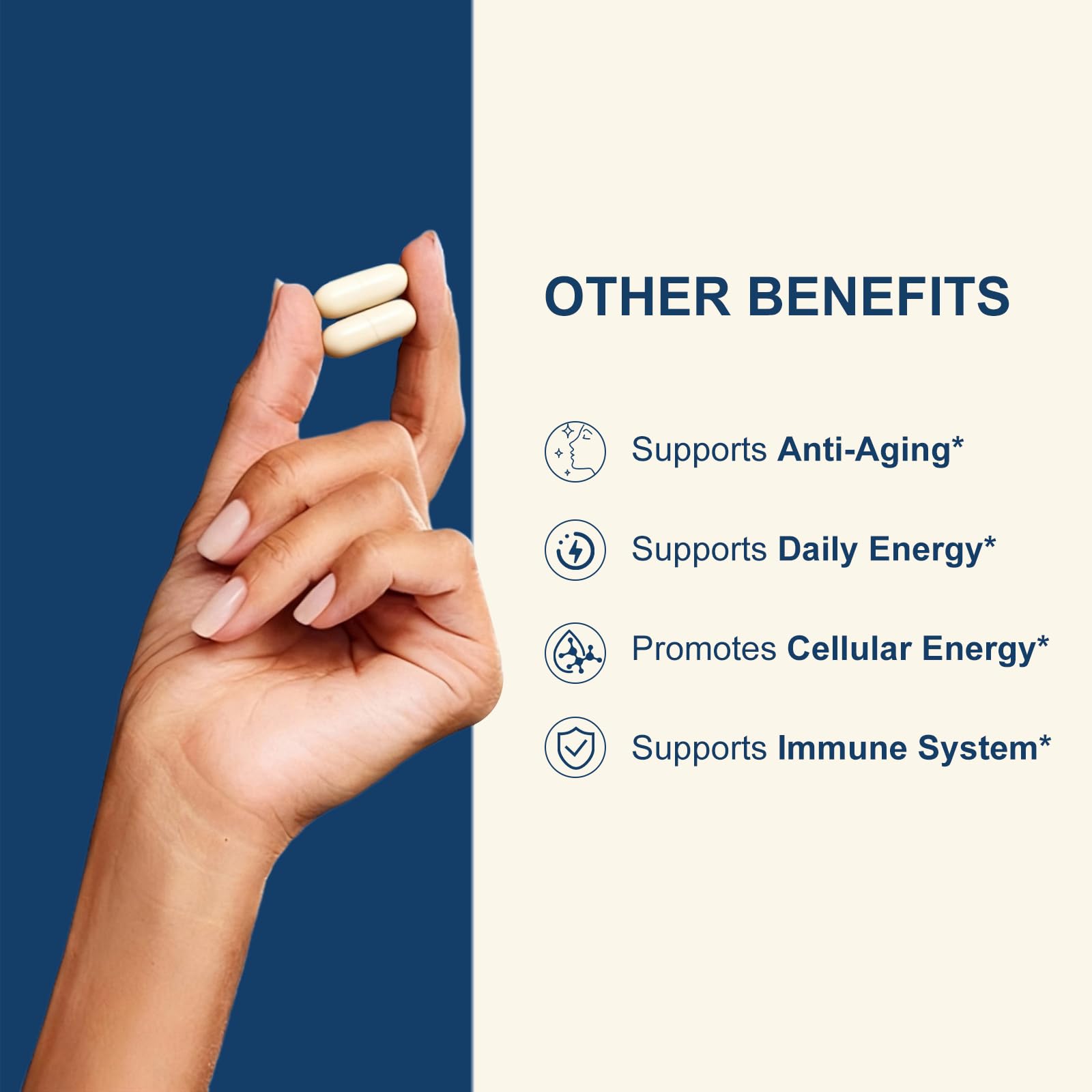 NUISM NMNH NAD+ Supplement, Liposomal 600mg NMN NAD+ and Resveratrol Complex for Cellular Energy, Healthy Aging & Metabolic Support, 90 Capsules NUISMAu supplements