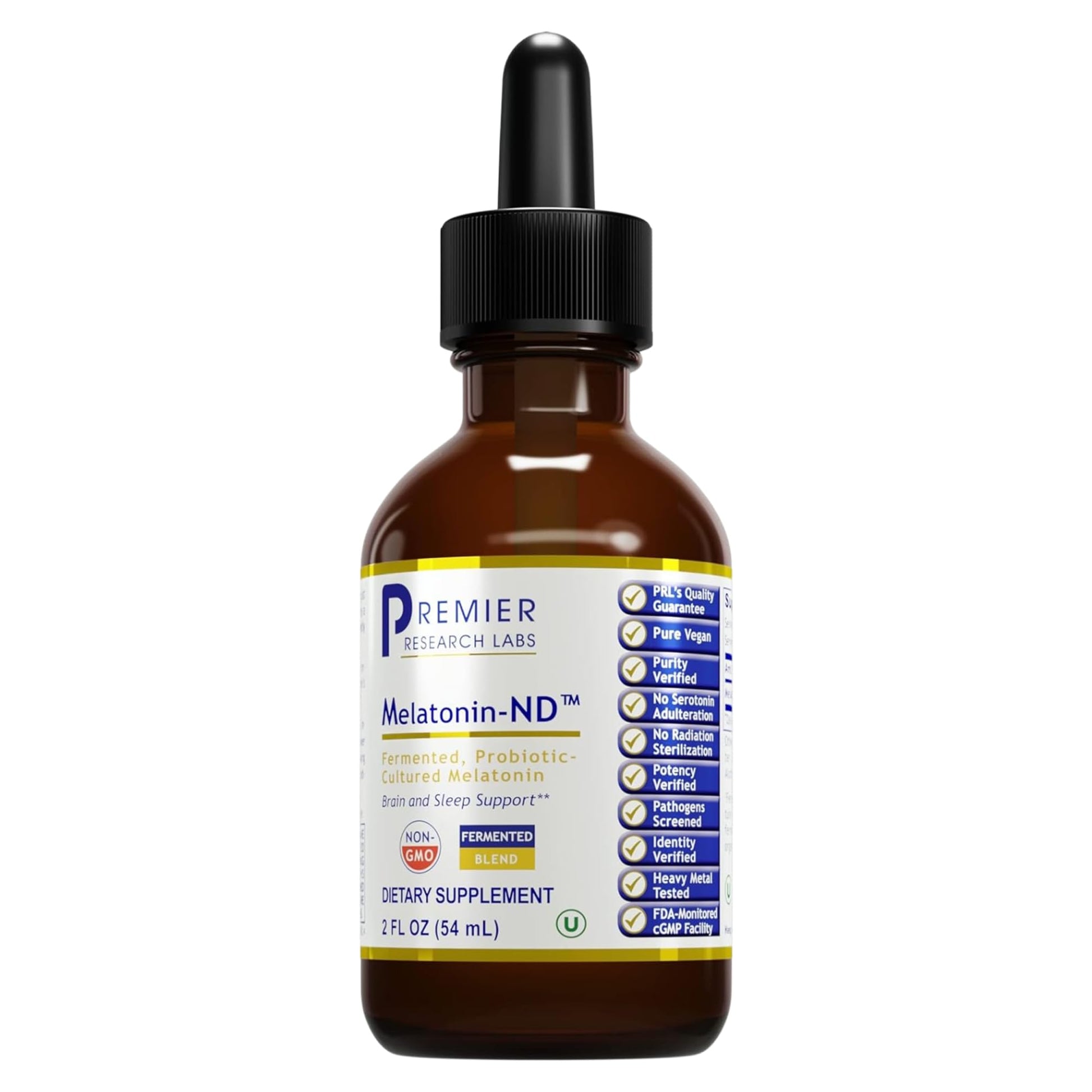 Premier Research Labs Melatonin-ND - Melatonin Liquid, Liquid Melatonin for Adults, Sublingual Melatonin Drops, Made with Organic Ingredients, Vegan Friendly - 2 Fl Oz (54 Servings) Premier Research LabsAu supplements