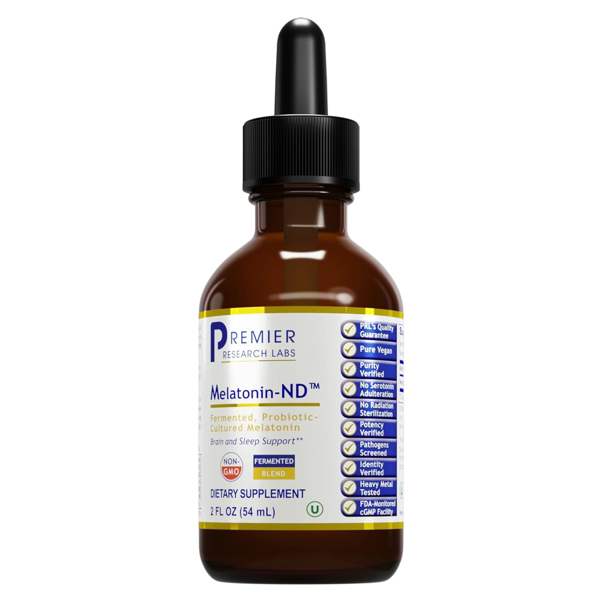 Premier Research Labs Melatonin-ND - Melatonin Liquid, Liquid Melatonin for Adults, Sublingual Melatonin Drops, Made with Organic Ingredients, Vegan Friendly - 2 Fl Oz (54 Servings) Premier Research LabsAu supplements