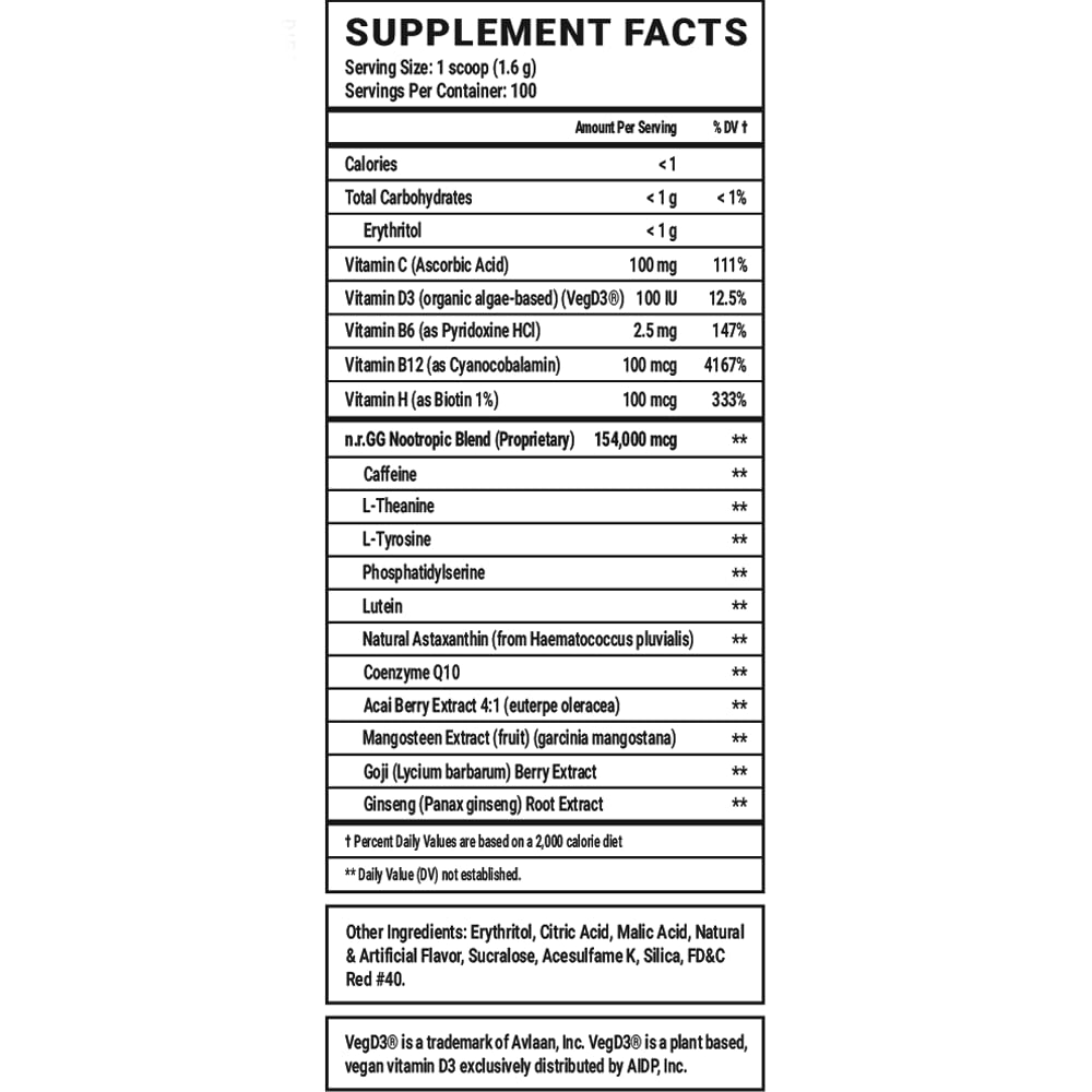 Gamer Supps GG Energy - Good by SMii7Y (100 Servings) - Keto Friendly Gaming Energy and Nootropic Blend, Sugar Free + Organic Caffeine + Vitamins + Immune Support, Powder Drink Gamer SuppsAu supplements