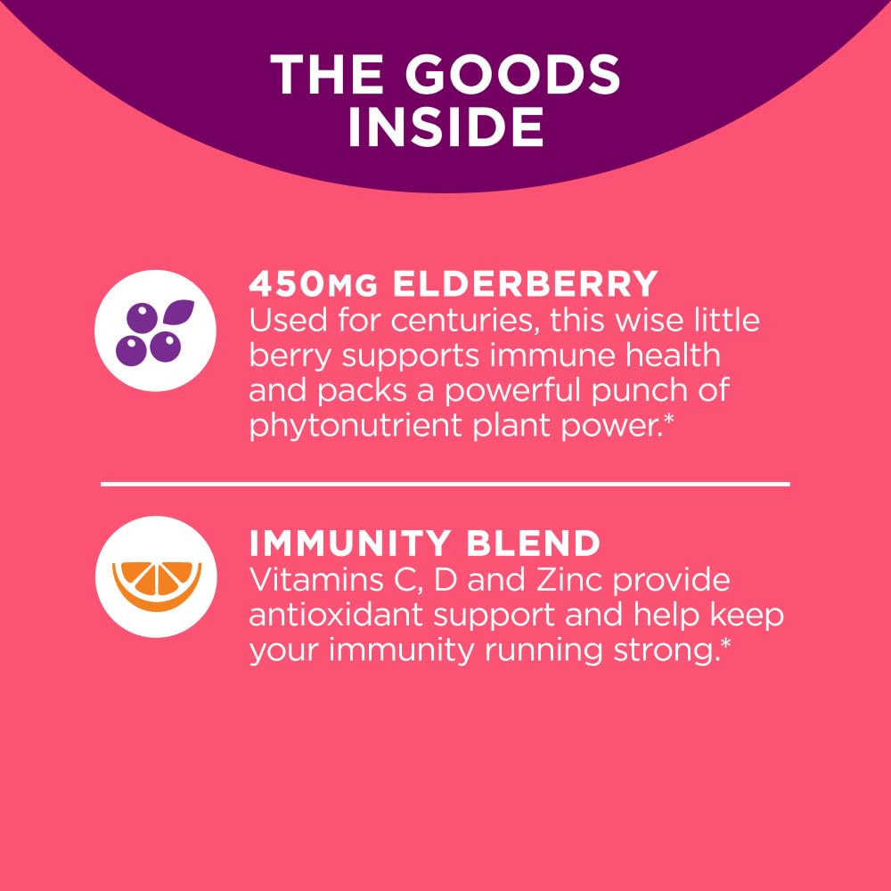 OLLY Extra Strength Elderberry Gummies, Immune Support, 450mg Elderberry, Vitamin C OLLYAu supplements