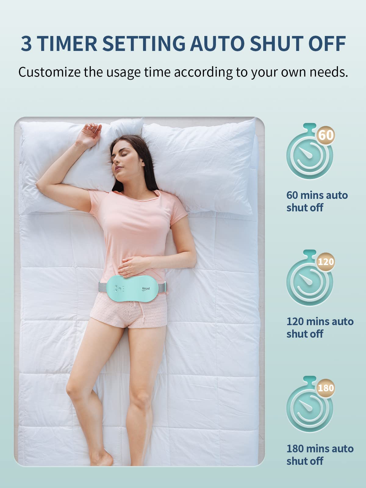 Slimpal Period Heating Pad for Cramps, FSA HSA Eligible Approved, Portable Heat Pad SlimpalUS supplements