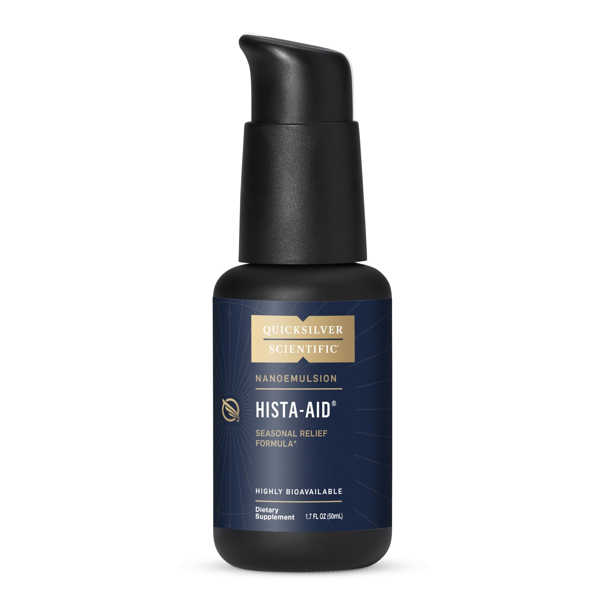 Quicksilver Scientific Nanoemulsified Hista-Aid - Flavonoids to Help Maintain Healthy Histamine Levels - Liposomal Vitamin C, DIM, Luteolin & Quercetin Liquid (50ml) Quicksilver ScientificUS supplements