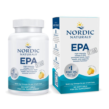 Nordic Naturals EPA Xtra, Lemon - 60 Soft Gels - 1640 mg Omega-3 - High-Intensity EPA Formula for Positive Mood, Heart Health & Healthy Immunity - Non-GMO - 30 Servings Nordic NaturalsAu supplements