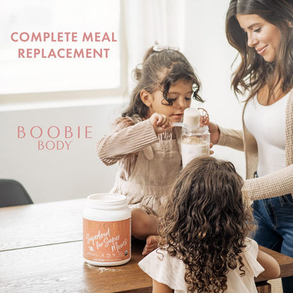 Boobie Body Organic Superfood Plant-Based Protein Shake, Chocolate Bliss, [23.4oz, 1 Tub] Boobie BrandsUS supplements