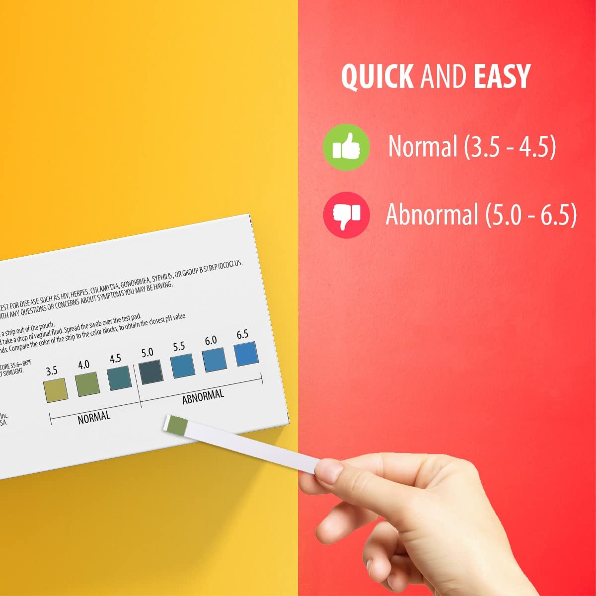 [60 Pack] PGYARD Vaginal Health pH Test Strips, Feminine pH Test, Value Pack PGYARDAu supplements