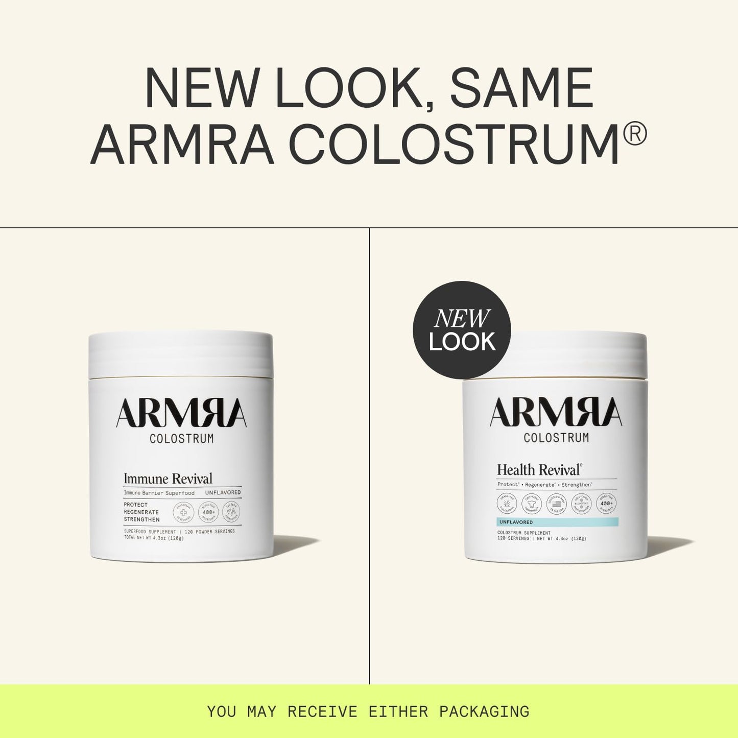 ARMRA Colostrum Powder | Unflavored | Gut Health & Bloating | Skin & Hair | Immunity | Keto, Gluten & Fat-Free | 120 Servings ARMRAUS supplements