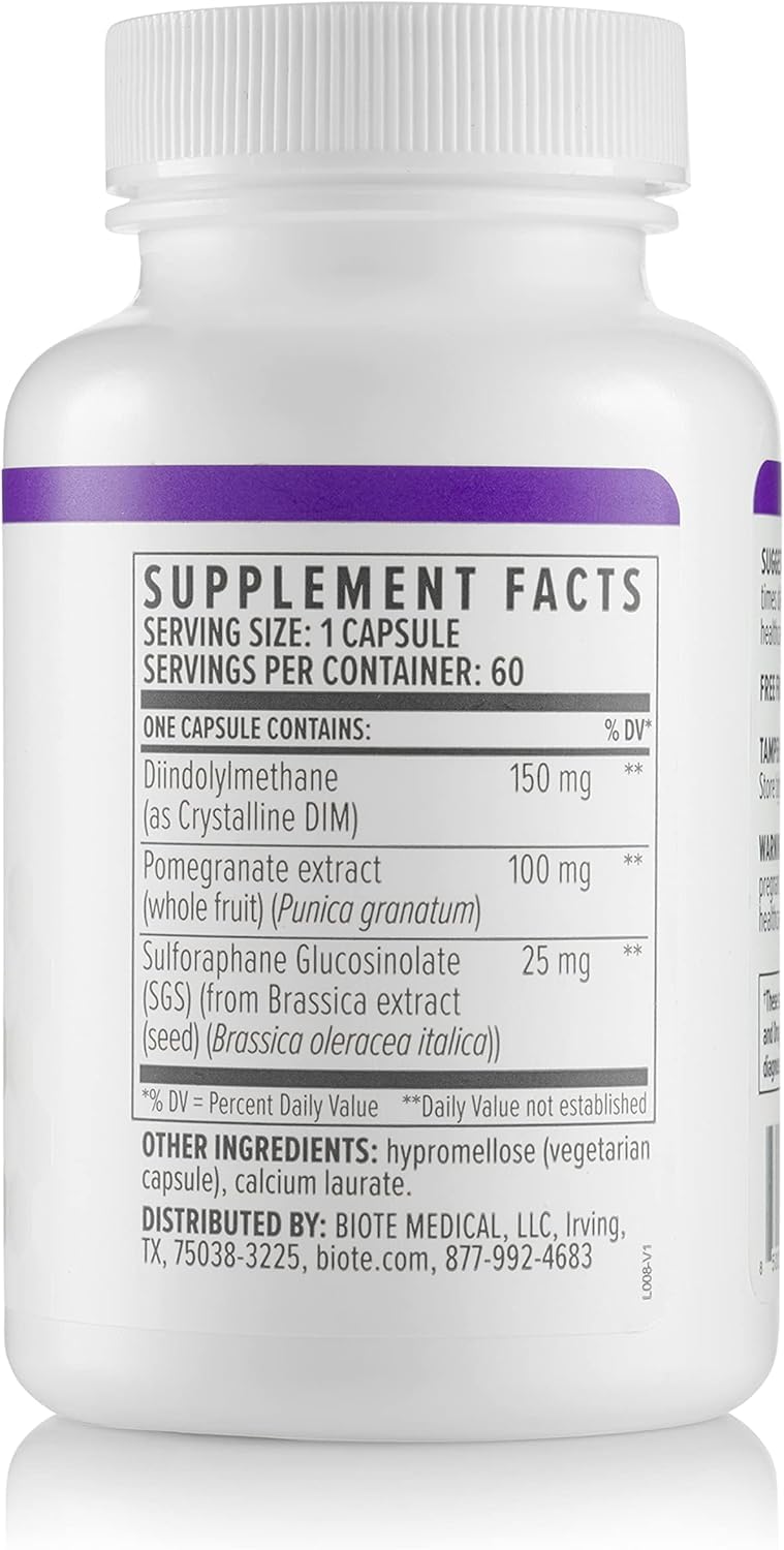 Biote Nutraceuticals - DIM SGS + - Hormone + Detox (60 Capsules) BioteAu supplements