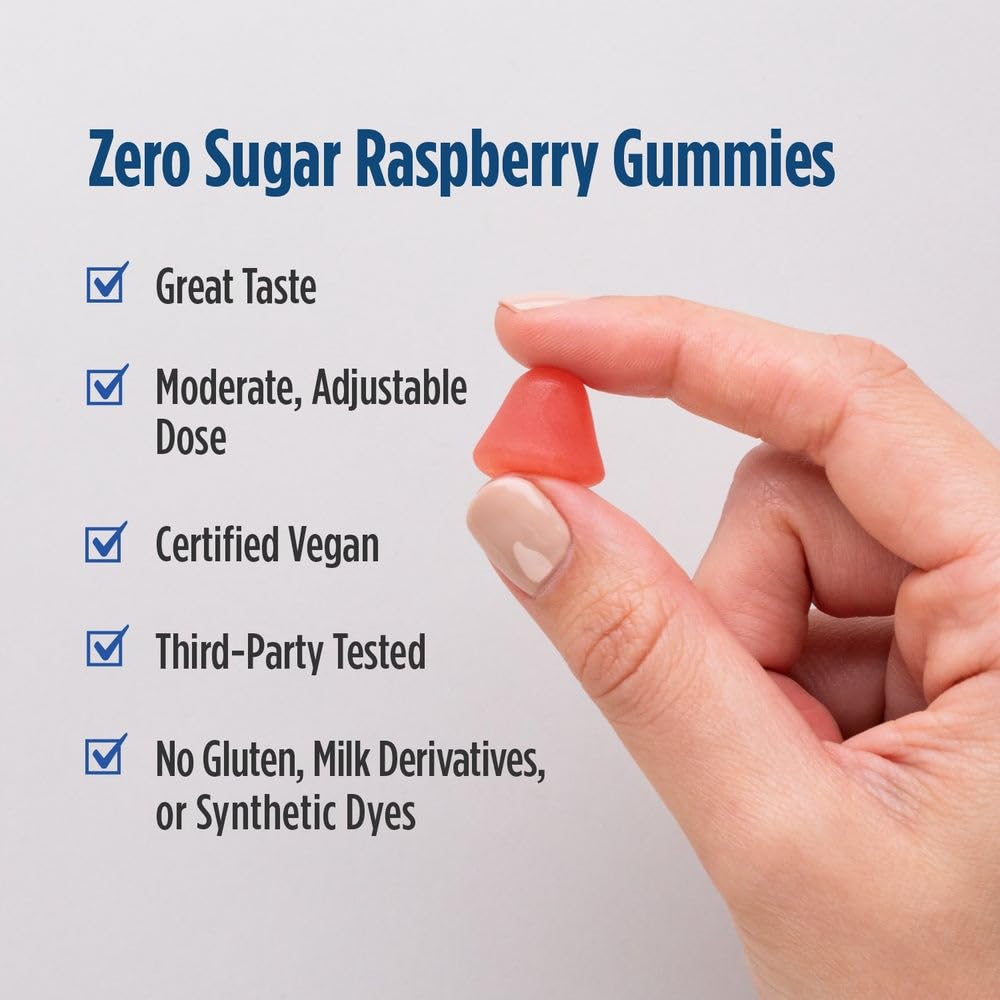 Nordic Naturals Zero Sugar Melatonin Gummies, Raspberry - 120 Gummies - 1.5 mg Melatonin - Great Taste - Restful Sleep, Antioxidant Support - Non-GMO, Vegan - 120 Servings Nordic NaturalsAu supplements