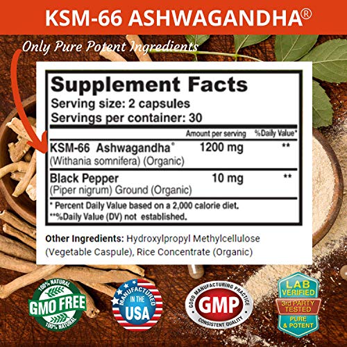 FRESH HEALTHCARE Ashwagandha Capsules KSM 66-1200mg Pure and Potent FRESH HEALTHCAREAu supplements