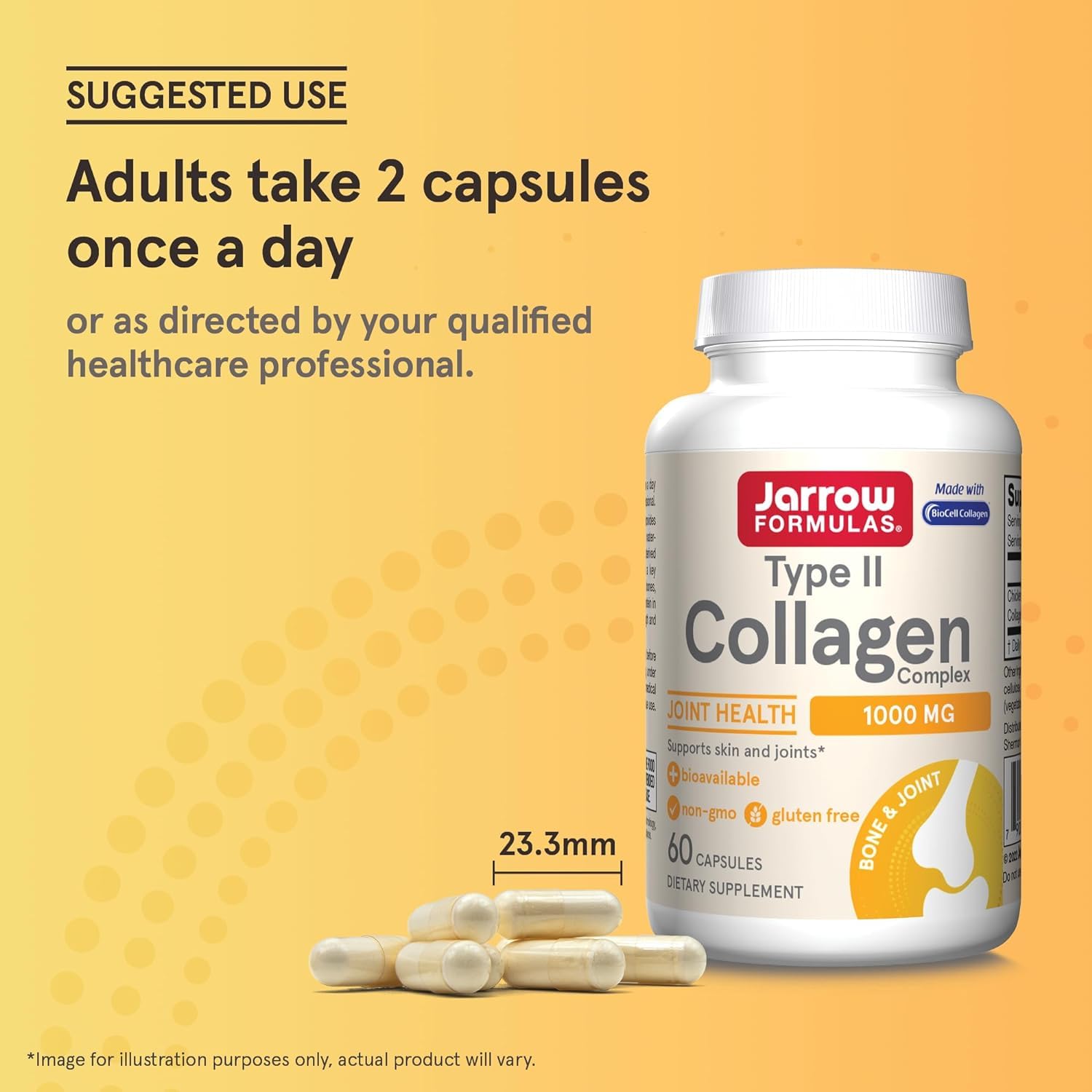 Jarrow's Type II Collagen Complex (Type 2 Collagen), 60 Capsules, Lab-Tested TudorAu supplements