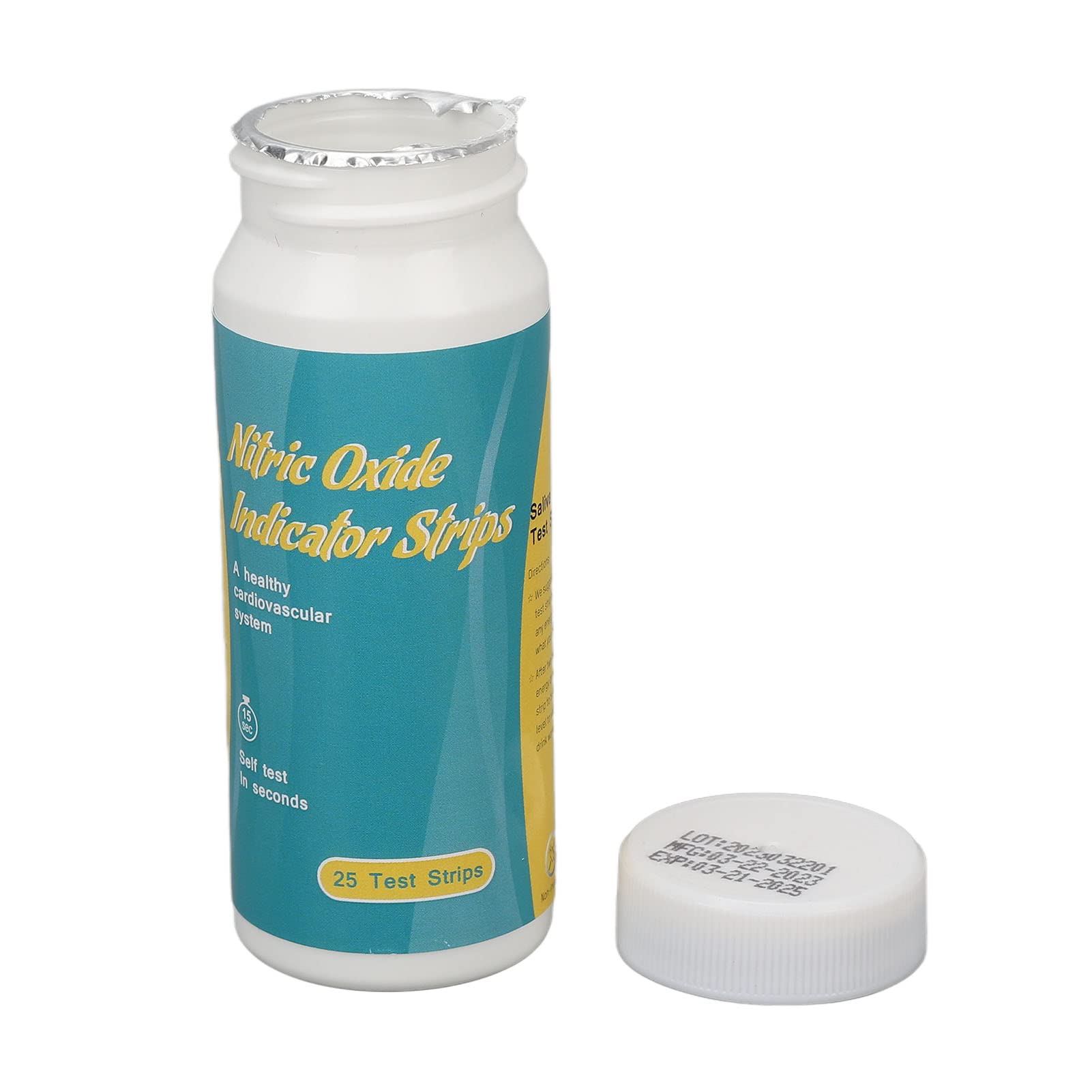 Body Nitric Oxide Test Strips, Fast Results Nitric Oxide Test Strips Highly Accurate 25 Strips DAUERHAFTAu supplements