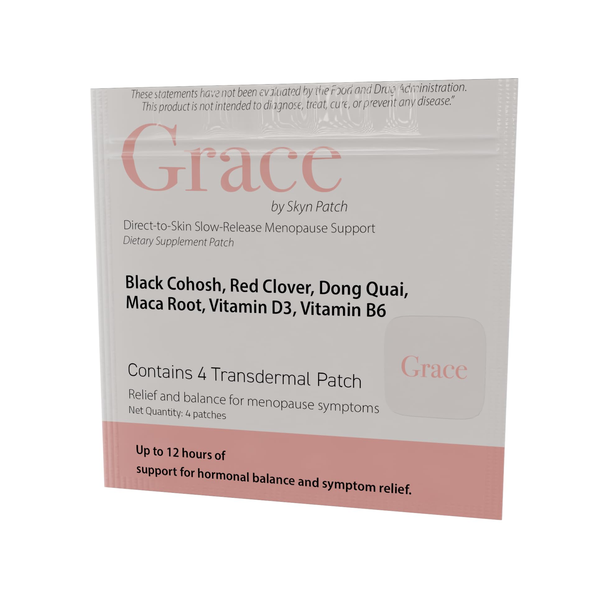 Skyn Patch Grace Transdermal Wellness Patch – Plant Based Daily Adaptogens & Nutrient Support | Transdermal Patch Delivery | 4-Night Pack Skyn PatchAu supplements