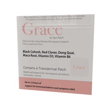 Skyn Patch Grace Transdermal Wellness Patch – Plant Based Daily Adaptogens & Nutrient Support | Transdermal Patch Delivery | 4-Night Pack Skyn PatchAu supplements