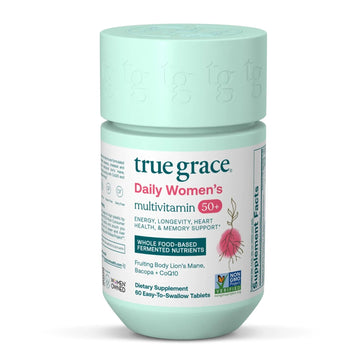 True Grace Daily Women’s Multivitamin 50+ - 60 Easy-to-Swallow Tablets - Immune, Energy, Longevity & Memory Support True GraceAu supplements