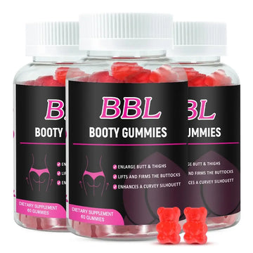 Aromlife BBL Gummies for Women, Pack of 3, Bear Shape Booty Gummies with Herbal Ingredients, BBL Vitamin Gummy with Fenugreek, Asian Ginseng, Motherwort, Saw Palmetto, Anise Seed & Vitamin C AromlifeAu supplements